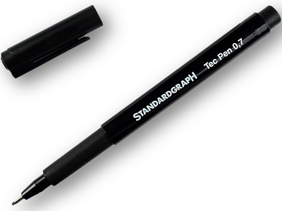 Pisak techniczny (rapidograf) Standardgraph, 0.7mm, czarny