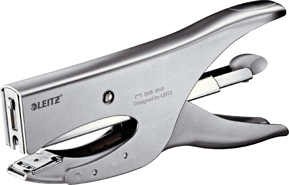 Zszywacz nożycowy Leitz 5549, do 40 kartek, srebrny
