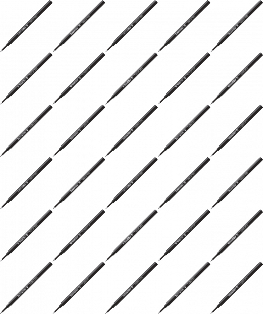 40x Wkład do pióra kulkowego Schneider, Topball 850, czarny