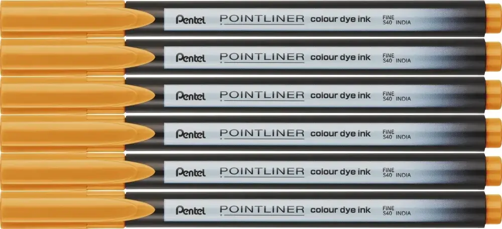 6x Cienkopis Pentel Pointliner Colour, sunset