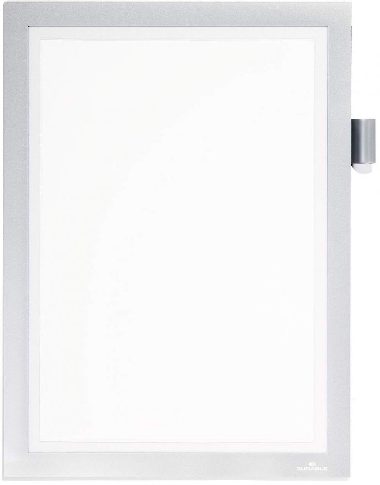 Ramka magnetyczna Durable Duraframe Magnetic Note, A4, 1 sztuka, srebrny