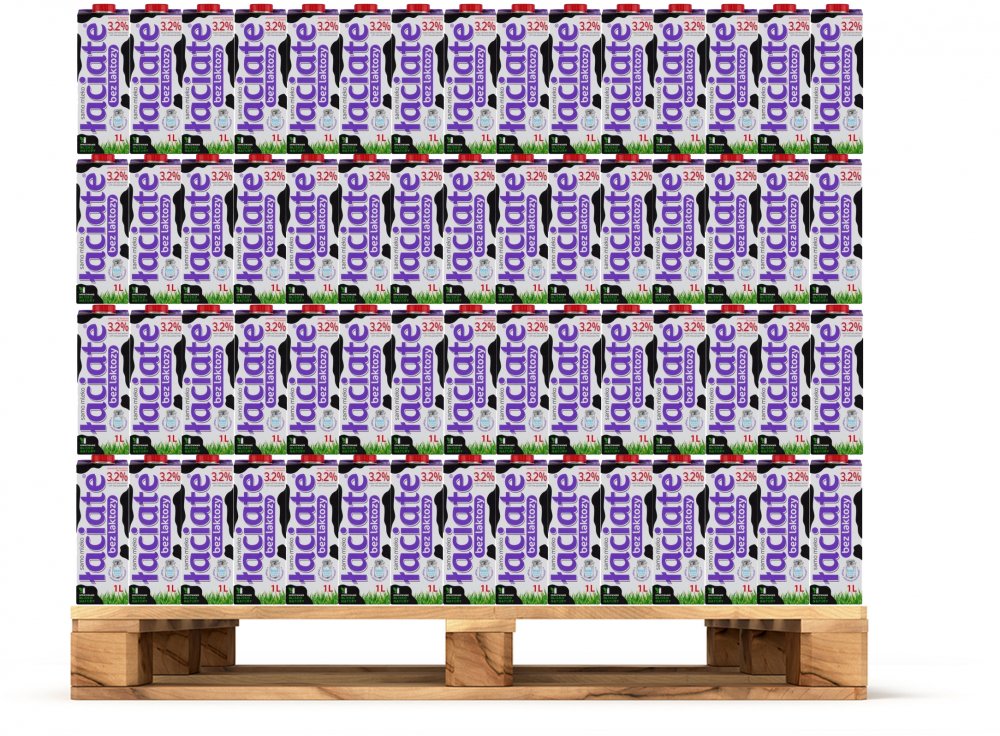 720x Mleko UHT Łaciate, bez laktozy, 3.2%, 1l