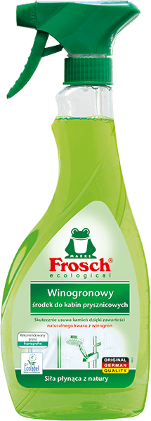 Płyn do mycia kabin prysznicowych Frosch, winogronowy, 500ml