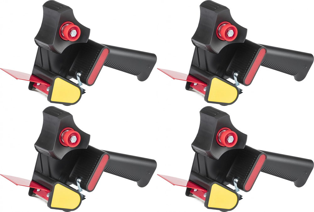 4x Dyspenser do taśmy pakowej Scotch, HE-180, 50x66mm, czarny, bez taśm