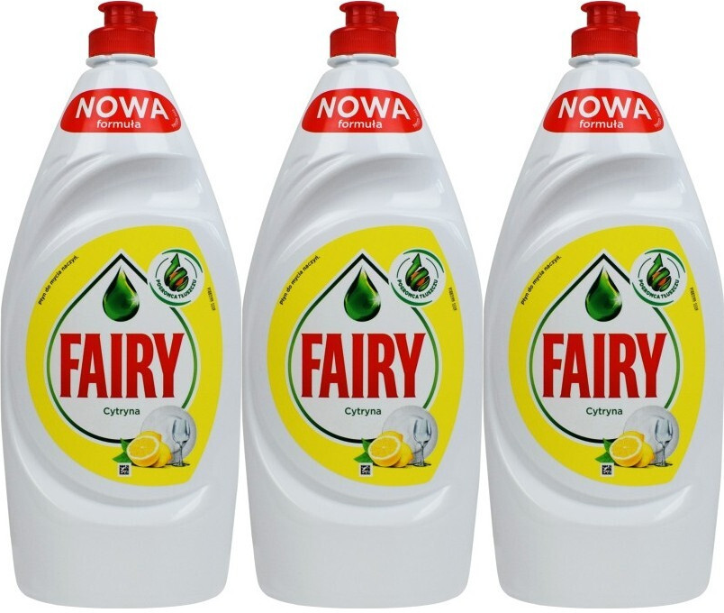 3x Płyn do naczyń Fairy, cytrynowy, 900 ml