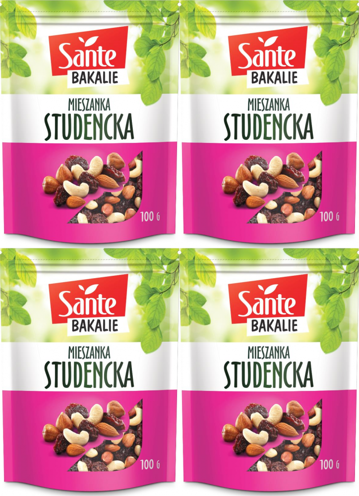 4x Mieszanka studencka Sante, 100g