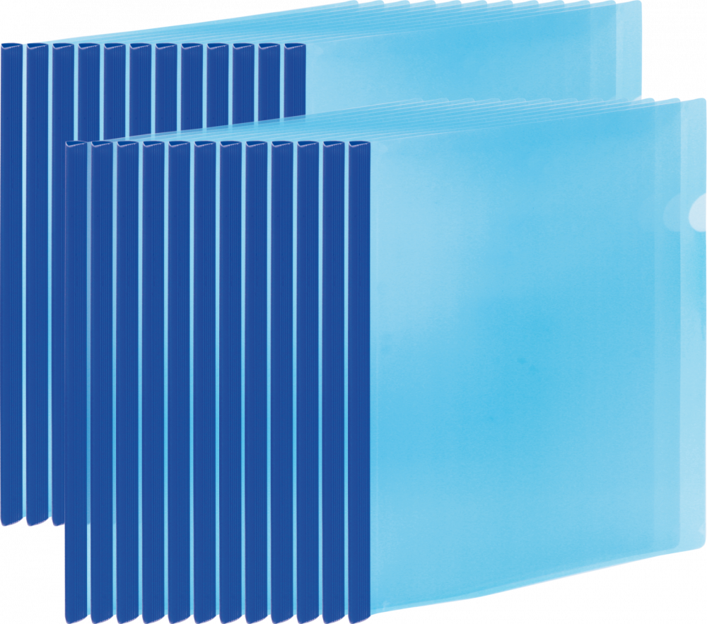 24x Skoroszyt zaciskowy Grand 9111, A4, do 40 kartek, niebieski