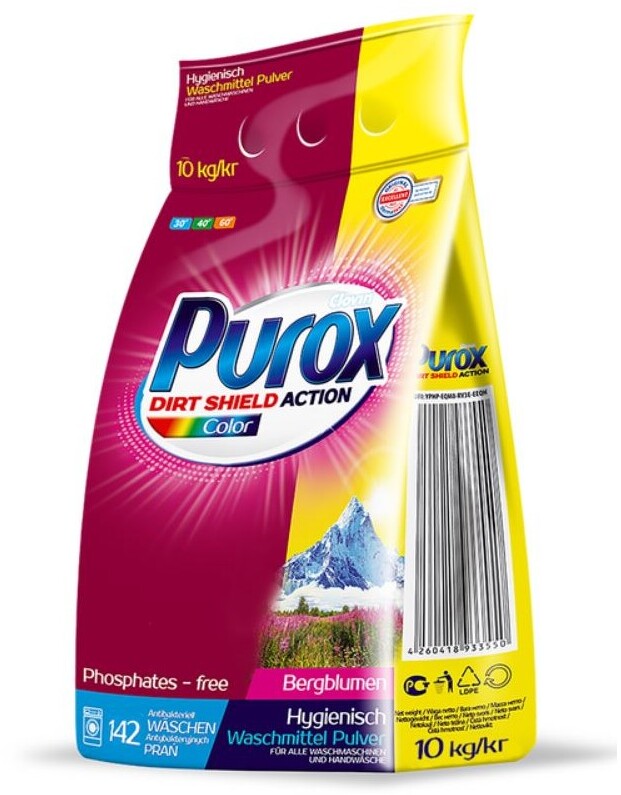 Proszek do prania koloru Clovin Purox Color, 10kg