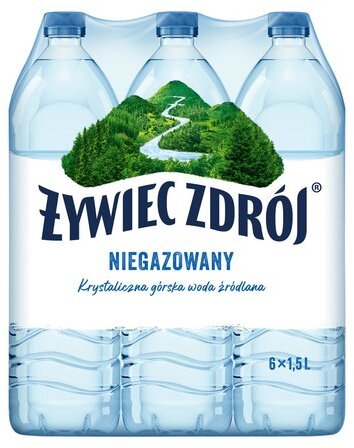 6x Woda niegazowana Żywiec Zdrój, 1.5l, butelka PET