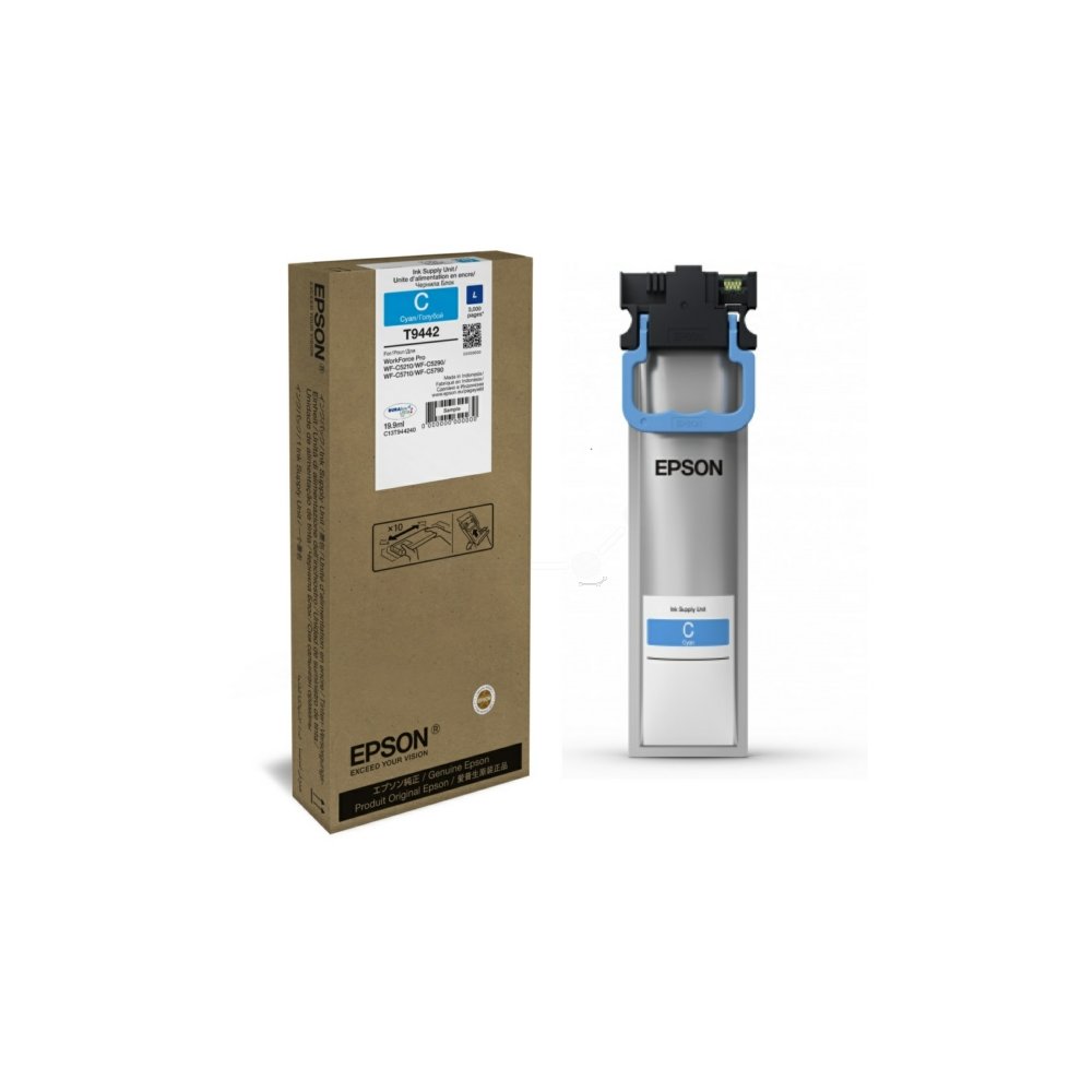 Tusz Epson T9442 (C13T944240), 19.9ml, 3000 stron, cyan (błękitny)