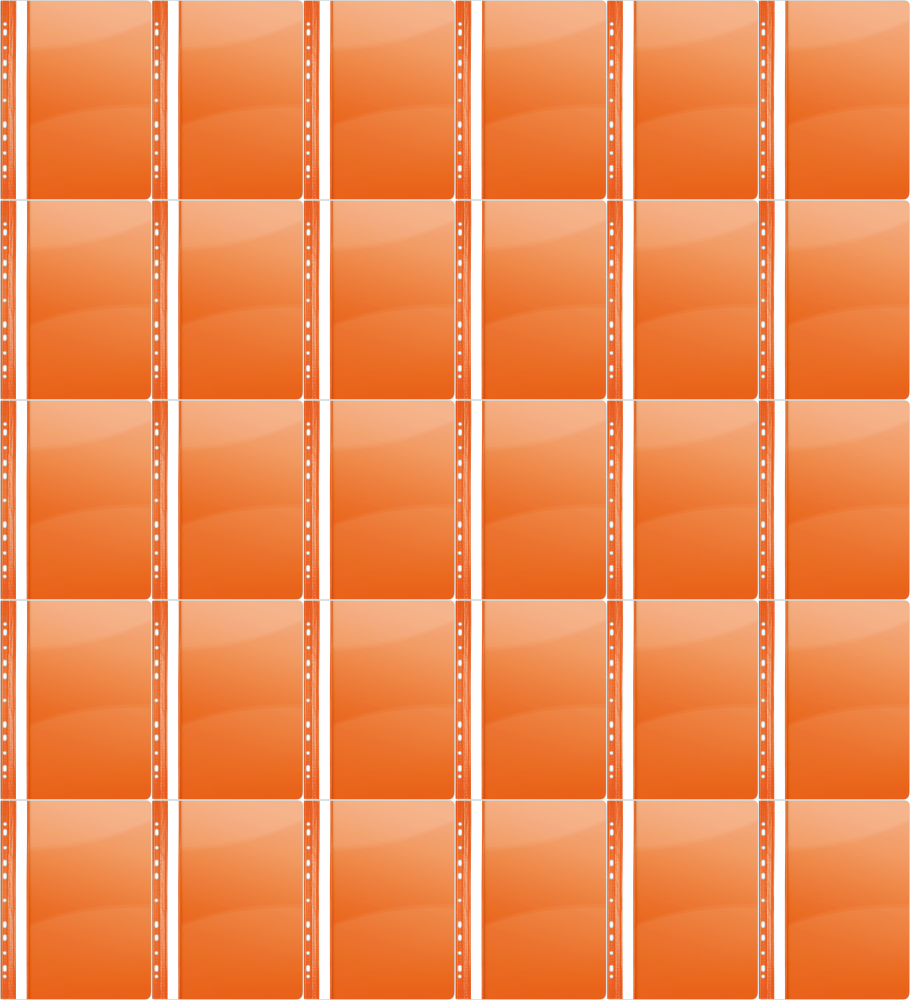 40x Skoroszyt plastikowy oczkowy Donau, A4, do 200 kartek, pomarańczowy