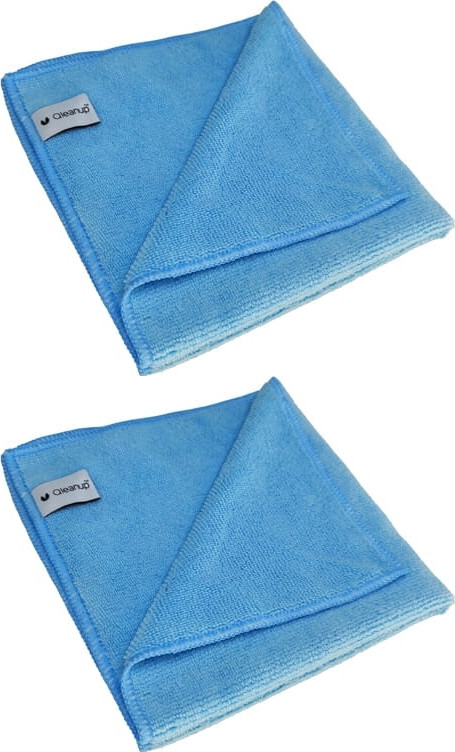 2x Ściereczka z mikrofibry Qleanup Plus, 40x40cm, 400g, 5 sztuk, niebieski