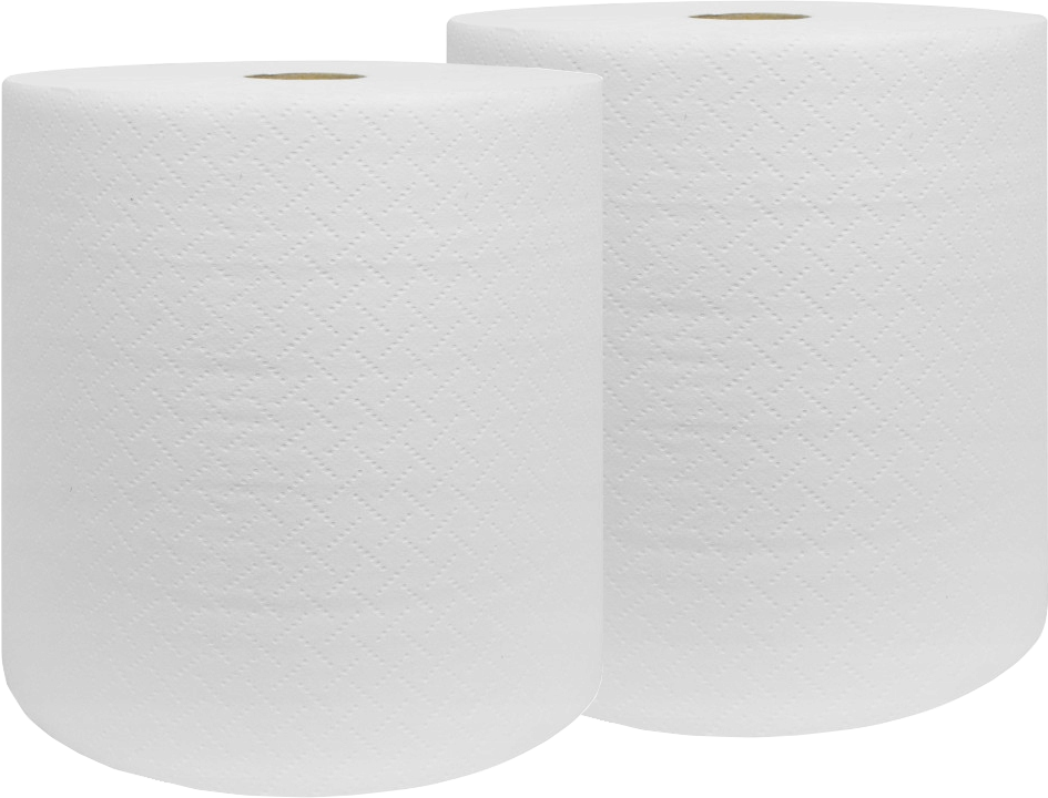 2x Ręcznik papierowy VelvetCARE Professional AutoCut, 2-warstwowy, 150m, w roli, 1 rolka, biały