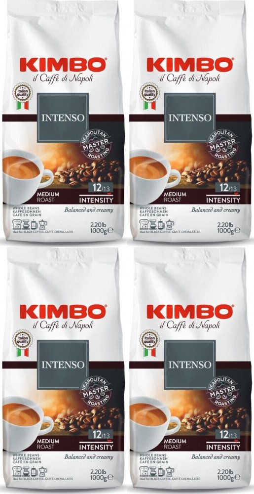 4x Kawa ziarnista Kimbo Aroma Intenso, 1kg
