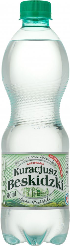 Woda gazowana Kuracjusz Beskidzki, 0.5l, butelka PET