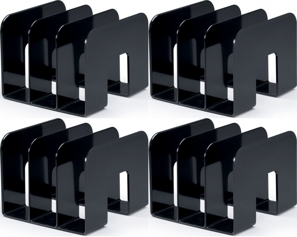 4x Stojak na katalogi Durable Trend, 215x165x210mm, czarny