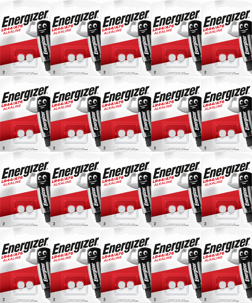 20x Bateria specjalistyczna Energizer, LR44/A76, 2 sztuki