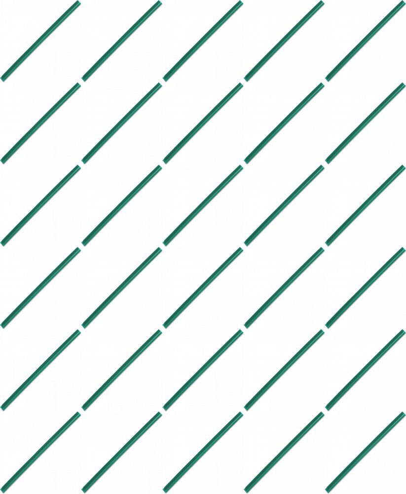 300x Listwa wsuwana Durable, 6mm, do 60 kartek, 1 sztuka, zielony