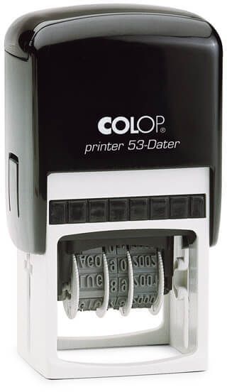 Datownik Colop Printer 53, wersja cyfrowa, wkład czarny