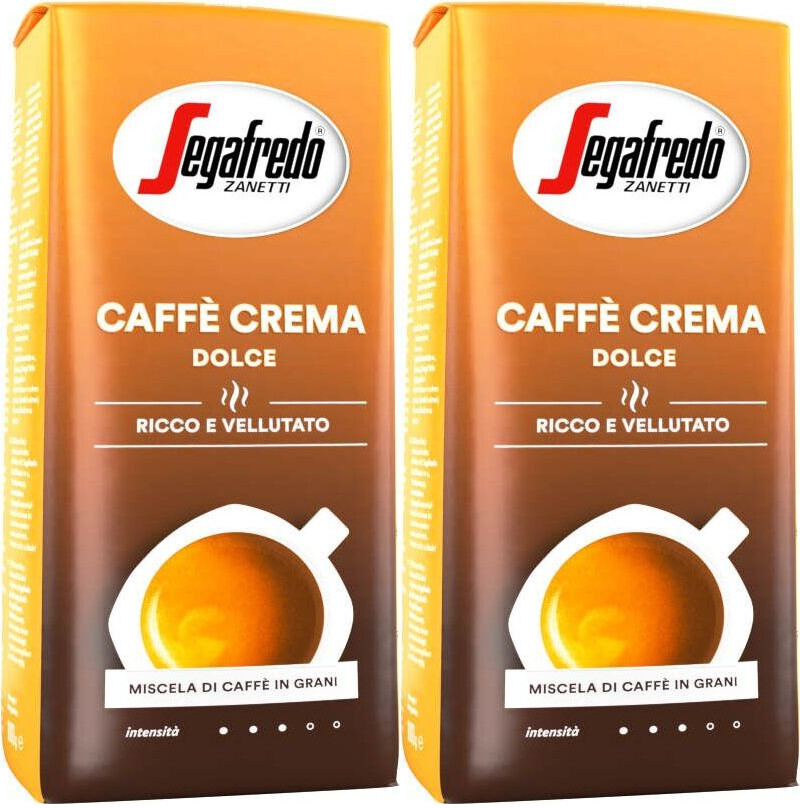 2x Kawa ziarnista Segafredo Caffe Crema Dolce, 1kg