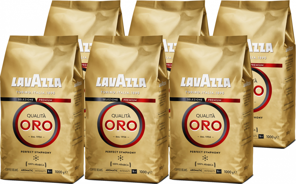 6x Kawa ziarnista Lavazza Qualita Oro, 1kg
