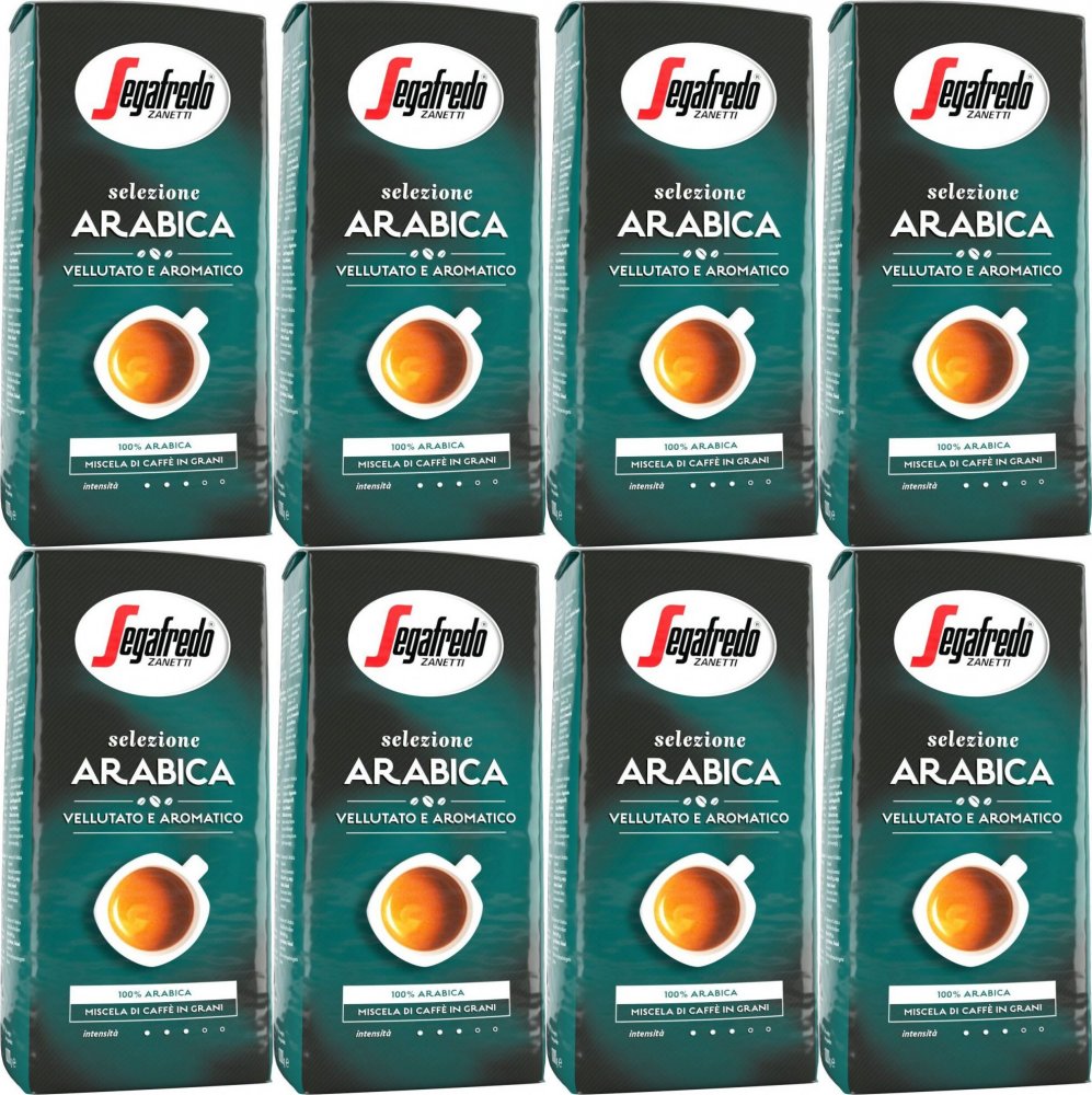 8x Kawa ziarnista Segafredo Selezione Arabica 100%, 1kg