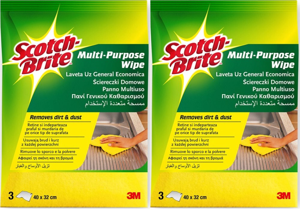 2x Ściereczka domowa Scotch Brite, 3 sztuki, mix kolorów