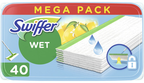 Ściereczki do mopa Swiffer Wet, mokre, cytrynowy, 40 sztuk