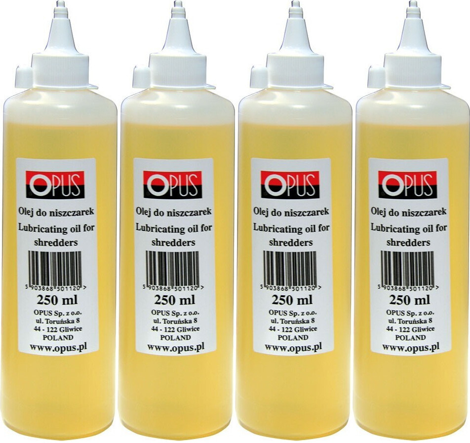 4x Olej do niszczarek Opus, 250 ml
