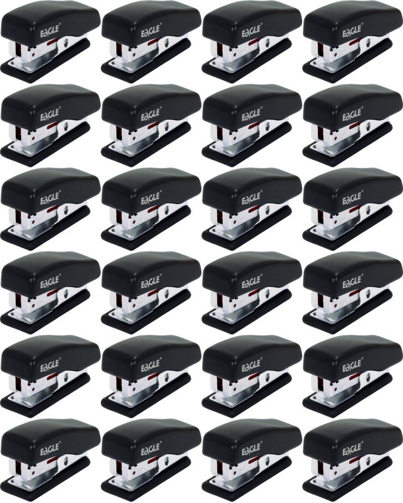 24x Zszywacz mini Eagle 868, do 10 kartek, mix kolorów