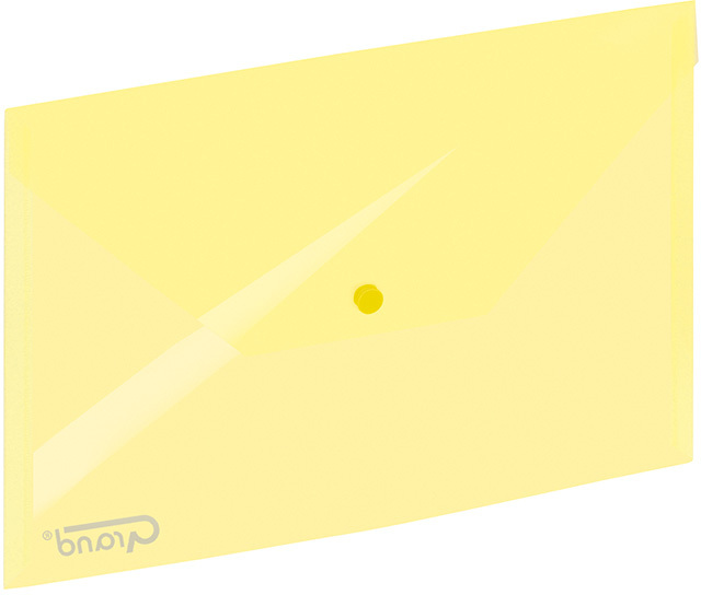 Teczka kopertowa Grand 9113, A4, na zatrzask, żółty