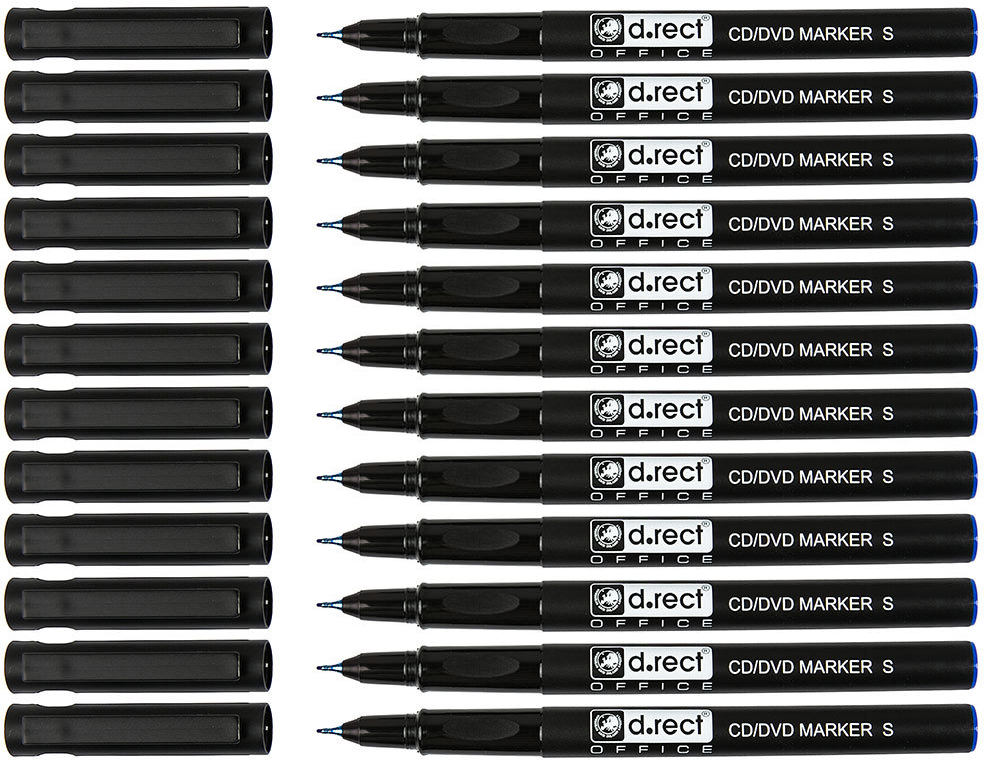 12x foliopis D.Rect, okrągła, 0.4-0.5 mm, niebieski