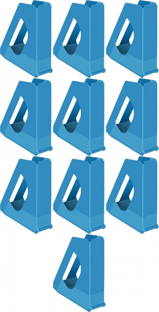 10x Organizer na dokumenty Esselte Europost Vivida, A4, 72mm, do 700 kartek niebieski