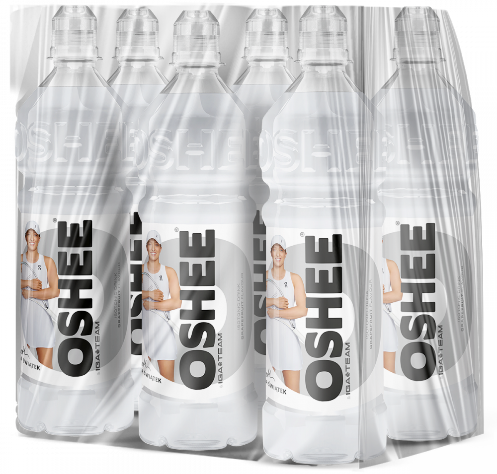 6x Napój izotoniczny Oshee Isotonic Drink, grejpfrutowy, butelka PET, 750ml