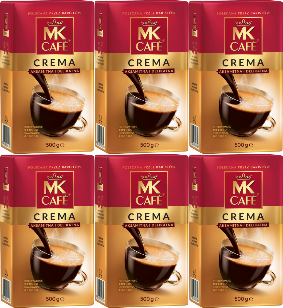 6x Kawa mielona MK Cafe Crema, 500g