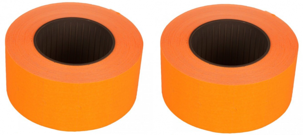 2x taśma do metkownicy Studio Cen, MHK, 800 etykiet, 21.5x12mm, pomarańczowy