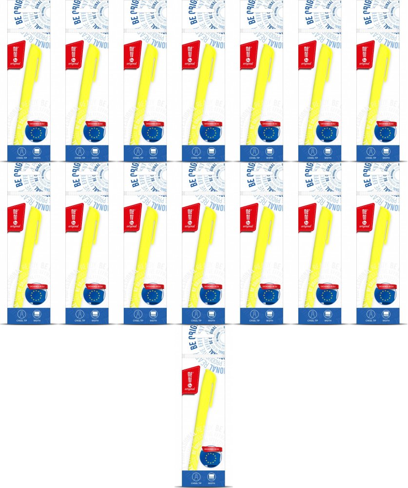15x Zakreślacz MemoBe, ścięta, 1 sztuka, mix kolorów