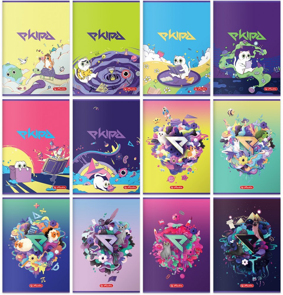 20x Zeszyt w linie Ekipa 9581695, A5, 60 kartek, mix wzorów