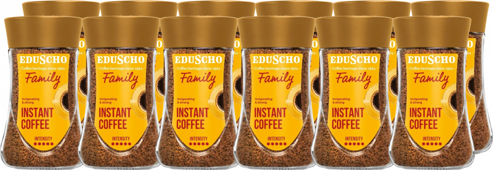 12x Kawa rozpuszczalna Eduscho Family, 100g