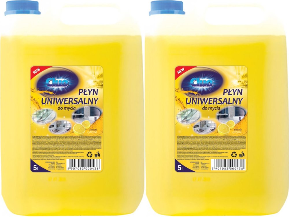 2x Płyn uniwersalny Cluo, cytrynowy, 5l