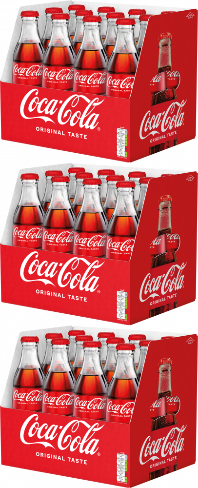 36x Napój gazowany Coca-Cola, butelka bezzwrotna, 0.33l