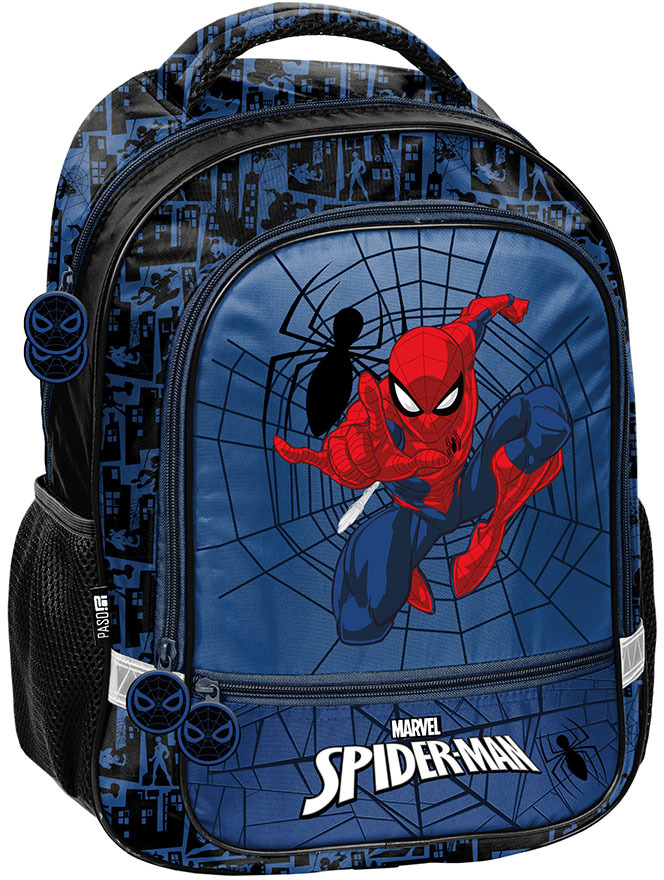 Plecak szkolny Paso Spider-Man, dwukomorowy, 38x28x15cm