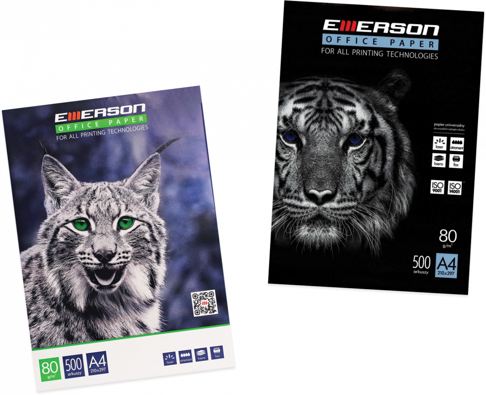 Papier ksero Emerson, A4, 80g/m2, 500 arkuszy, biały