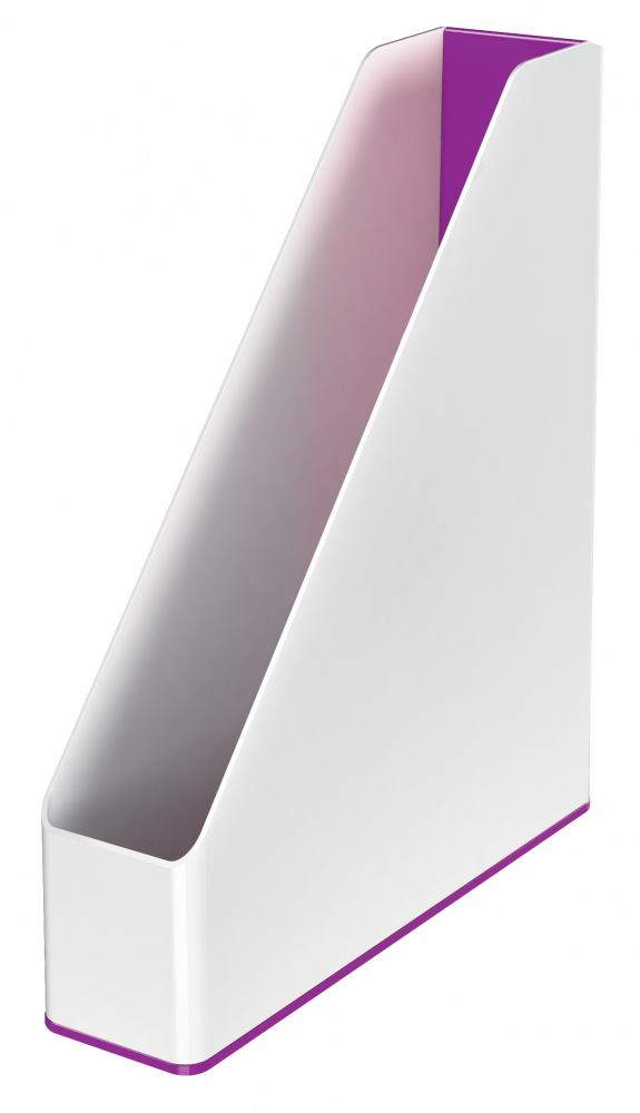 Organizer na dokumenty Leitz WOW, dwukolorowy, A4, 73mm, biało-fioletowy