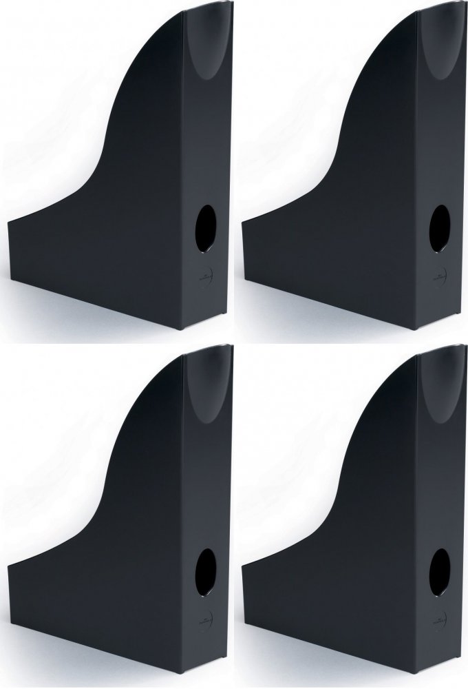 4x Organizer na dokumenty i czasopisma Durable Basic, A4, 73mm, do 730 kartek, czarny