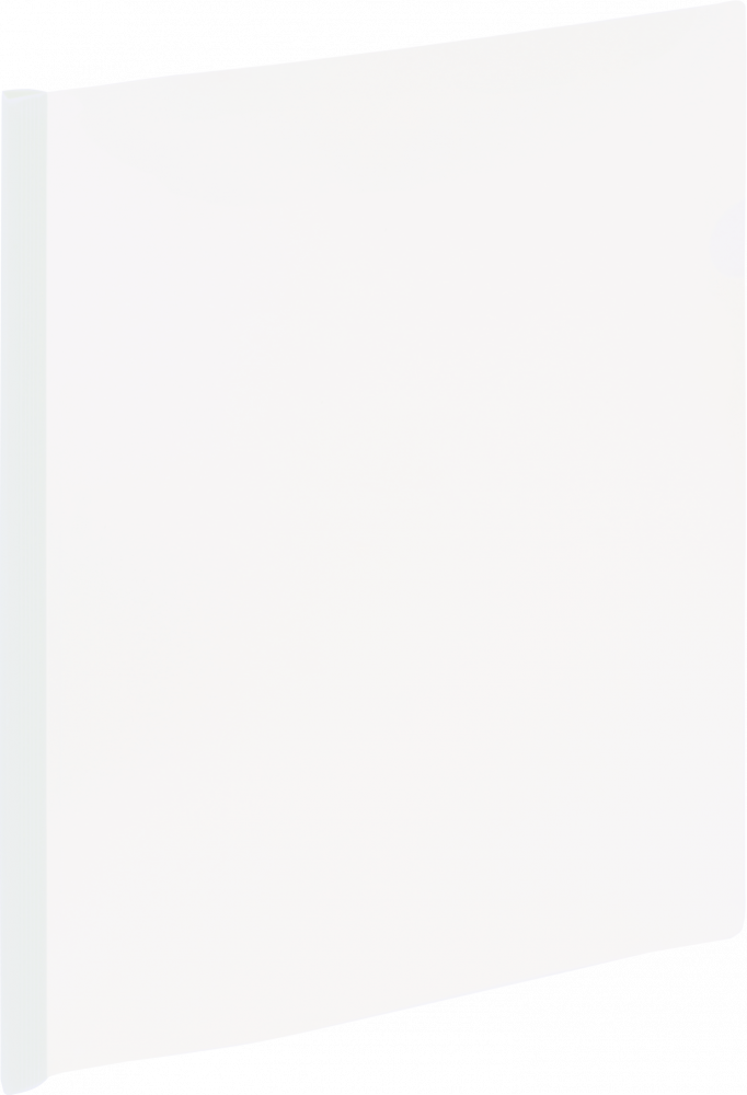 Skoroszyt plastikowy zaciskowy Grand 9111, A4, do 40 kartek, biały