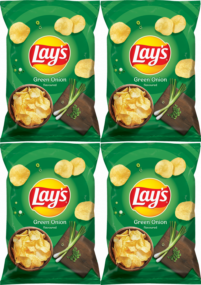 4x Chipsy Lay's Green Onion, zielona cebulka, 40 g