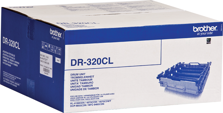 Bęben Brother DR-320CL (DR320CL), 25000 stron, CMYK cyan (błękitny), magenta (purpurowy), yellow (żółty), black (czarny)