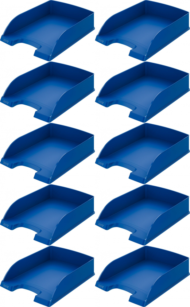 10x Półka na dokumenty Leitz Plus Standard, A4, plastikowa, niebieski