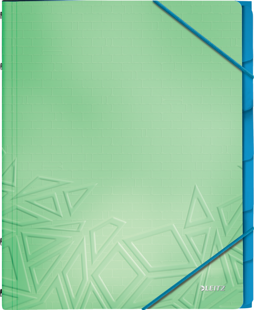 Teczka z przegródkami Leitz Urban Chic, A4, 6 przekładek, zielony